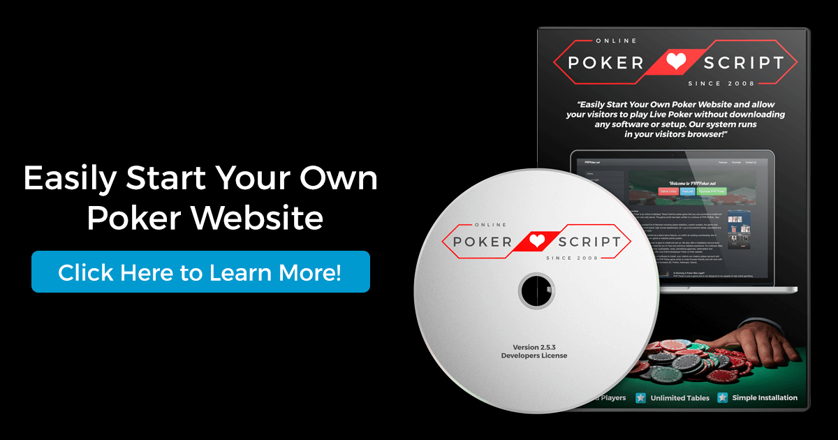 Starting Your Own Online Poker Site